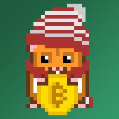 RollerHub pixel hamster miner logo
