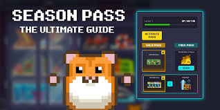 RollerCoin Season Pass guide showing free and premium reward tracks